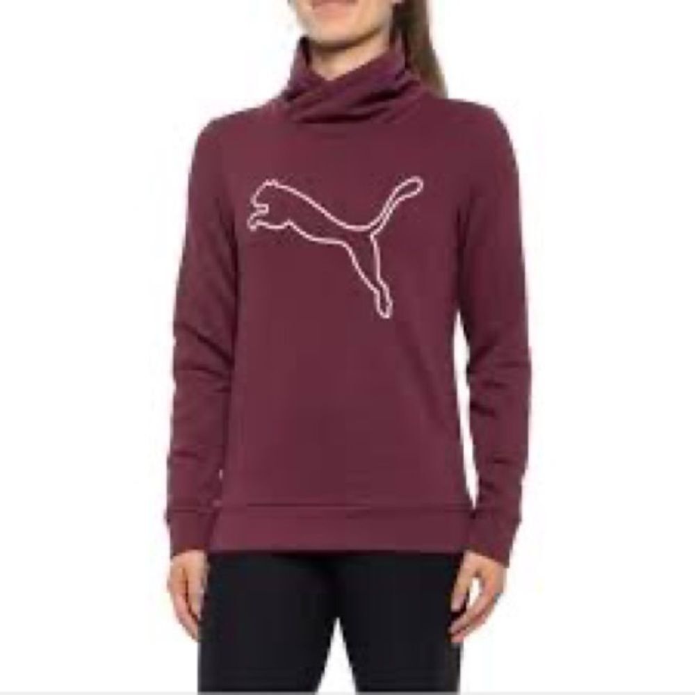 Puma Large Asymmetrical Cowl Neck Sweater